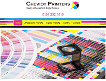 Tablet Screenshot of cheviotprinters-newcastle.co.uk